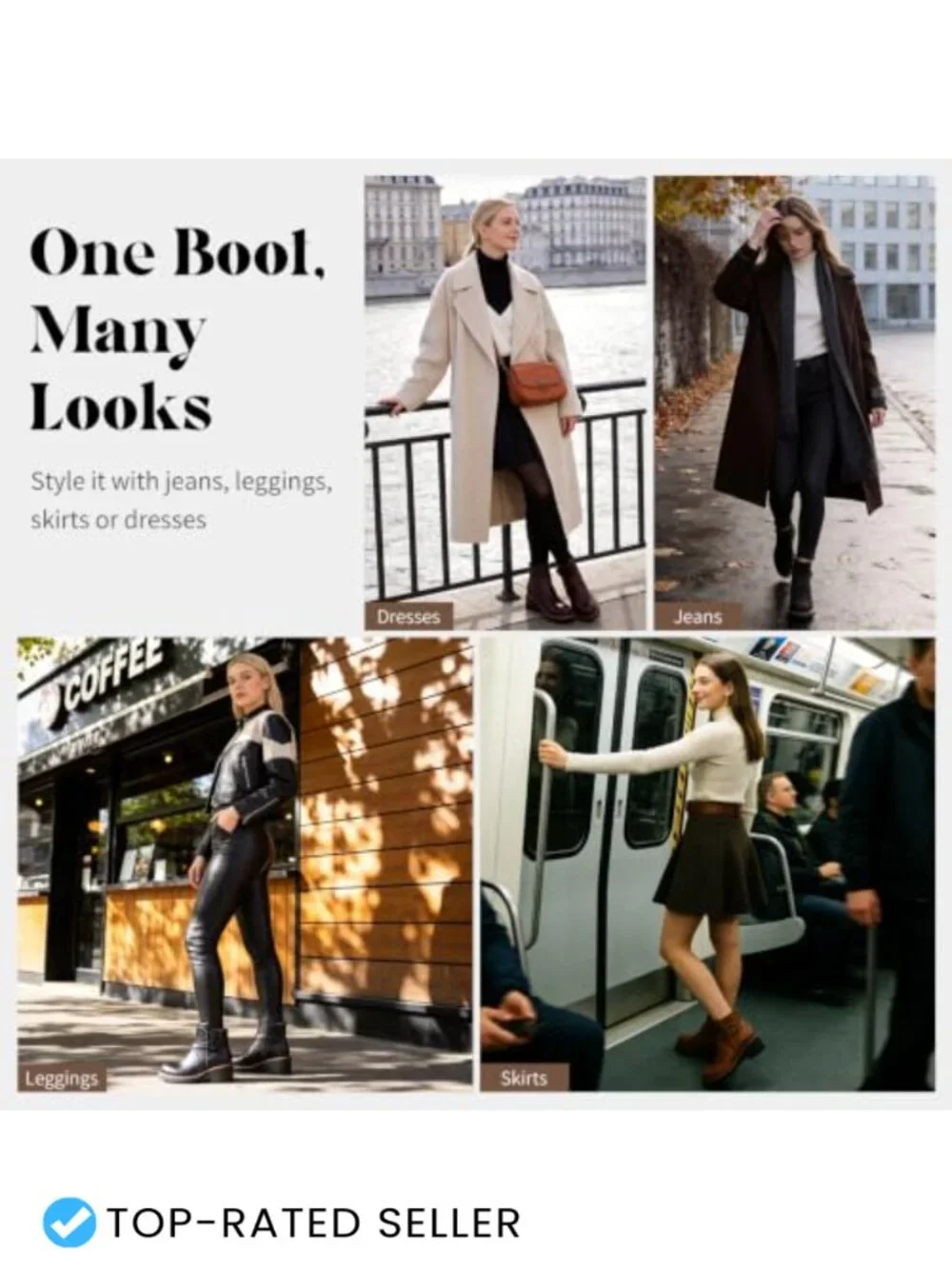 Women's Chelsea Ankle Boots Chunky Low Heel Platform Short Booties